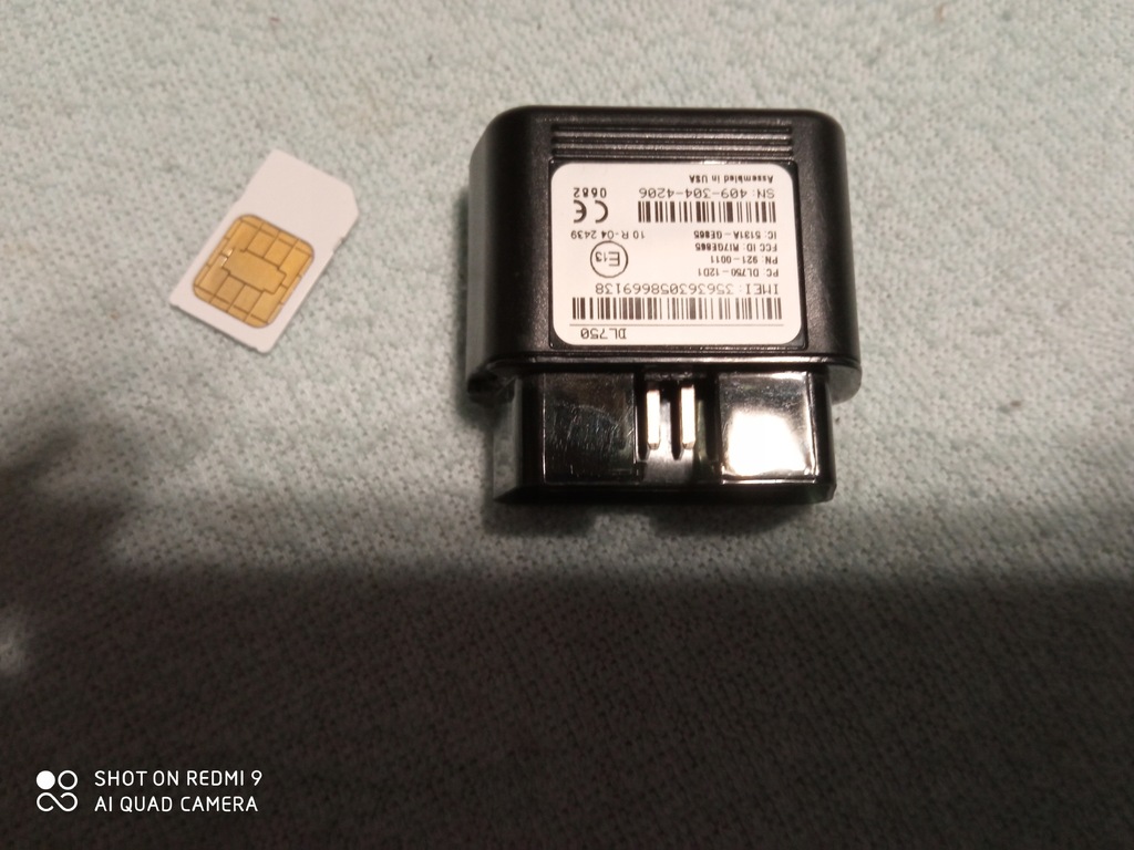 LOKALIZATOR GPS OBD monitoring auta Danlaw DL750