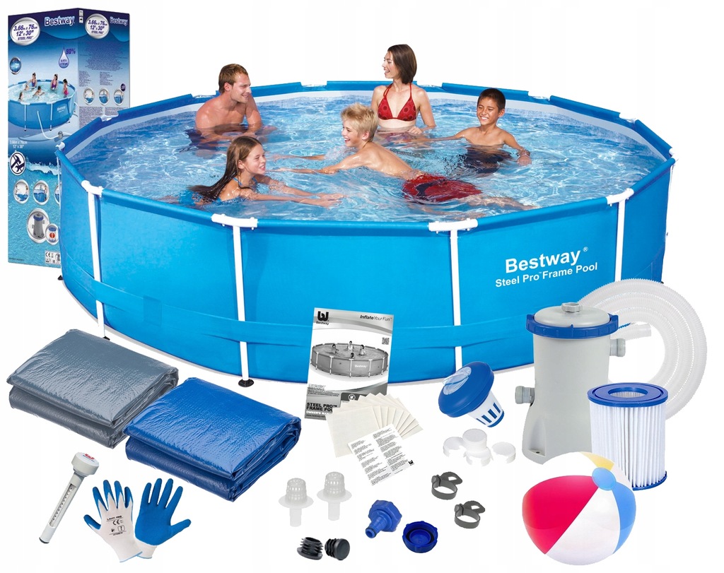 18w1 BASEN OGRODOWY STELAŻOWY 305x76 BESTWAY 56679