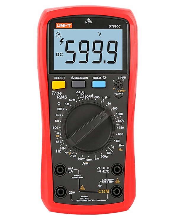 ELEKTRONICZNY MULTIMETR UNI-T UT890C NCV TRUE RMS