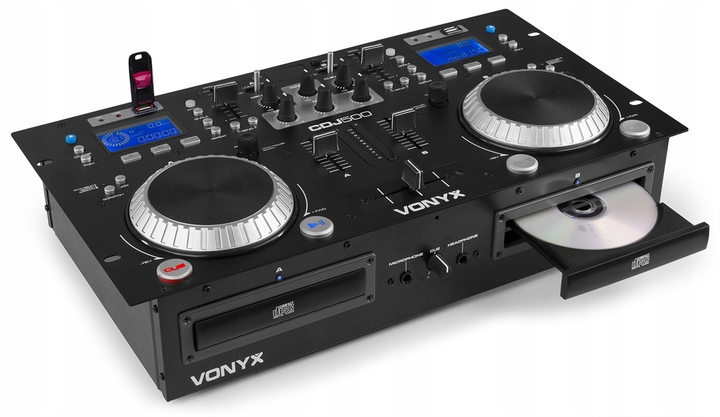 Konsola DJ CDJ500 + wzmacniacz (PBO)