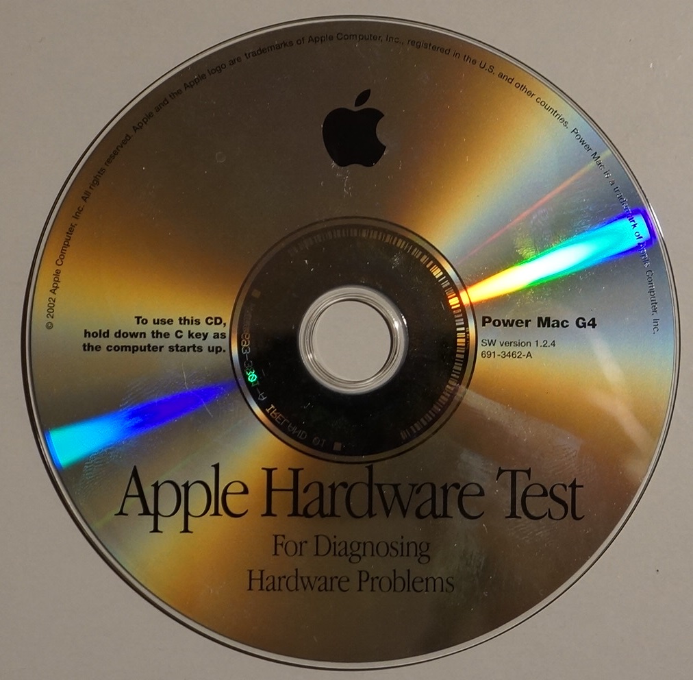 APPLE HARDWARE TEST POWER MAC G4