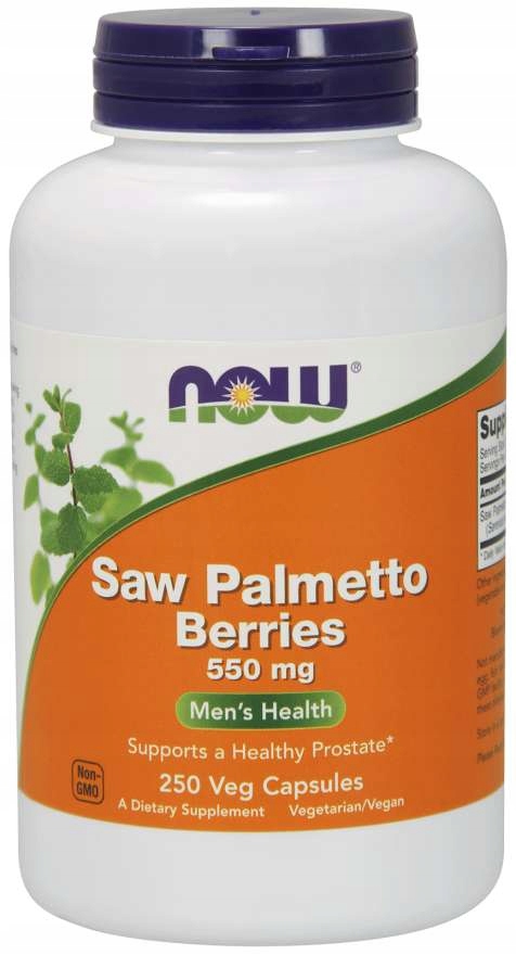 NOW FOODS SAW PALMETTO BERRIES PALMA SABAŁOWA 250k