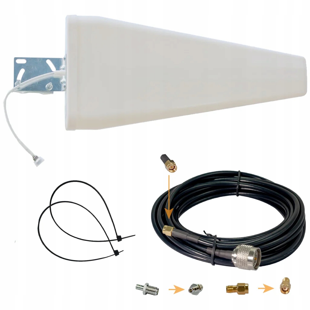 Antena zewnętrzna 12dBi 5G 698-3700Mhz LTE WiFi RFID Elio Lora 5M Kabel TS9