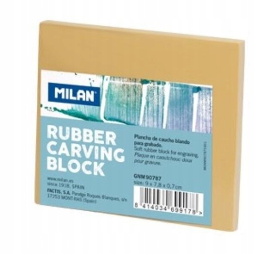 Blok Do Linorytu Gumowy Mały 9x7,8cm Milan