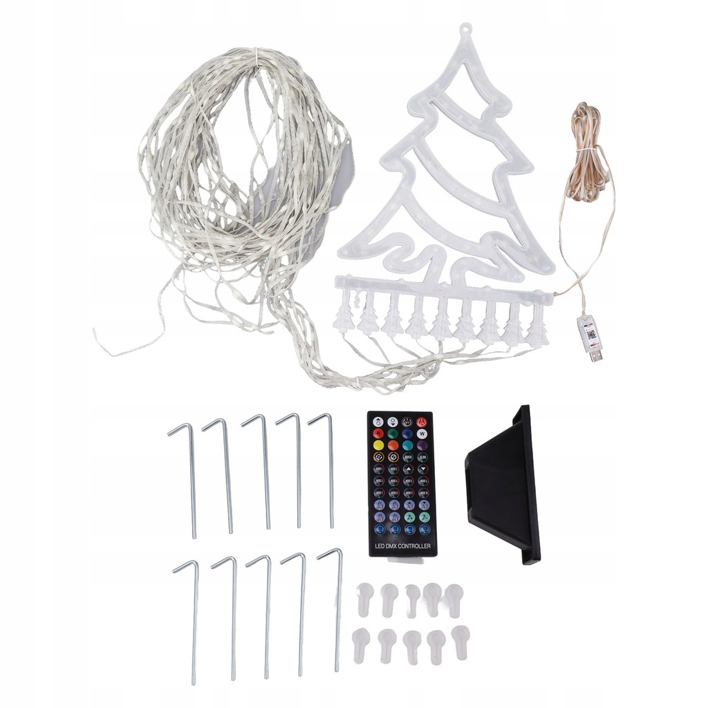 Świąteczne oświetlenie wodospadu 305 LED 9 strun