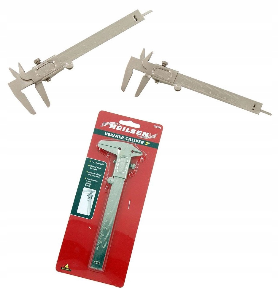 SUWMIARKA NONIUSZOWA METRYCZNA CALOWA 12CM Z BLOKADĄ NEILSEN