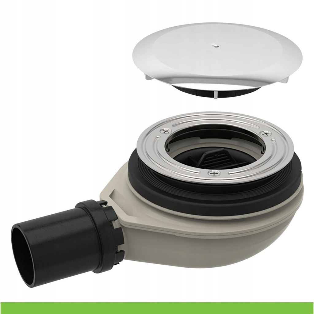 Syfon brodzika 90 mm niski chrom GEBERIT