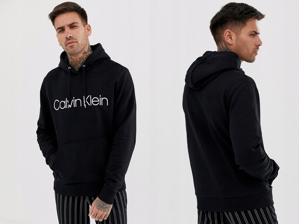 Calvin Klein – czarna bluza z kapturem XS