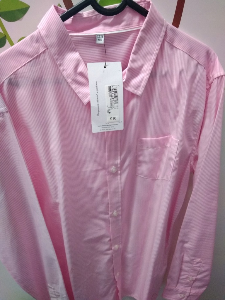 koszula różowa elegancka m&s kids 13-14 158-16