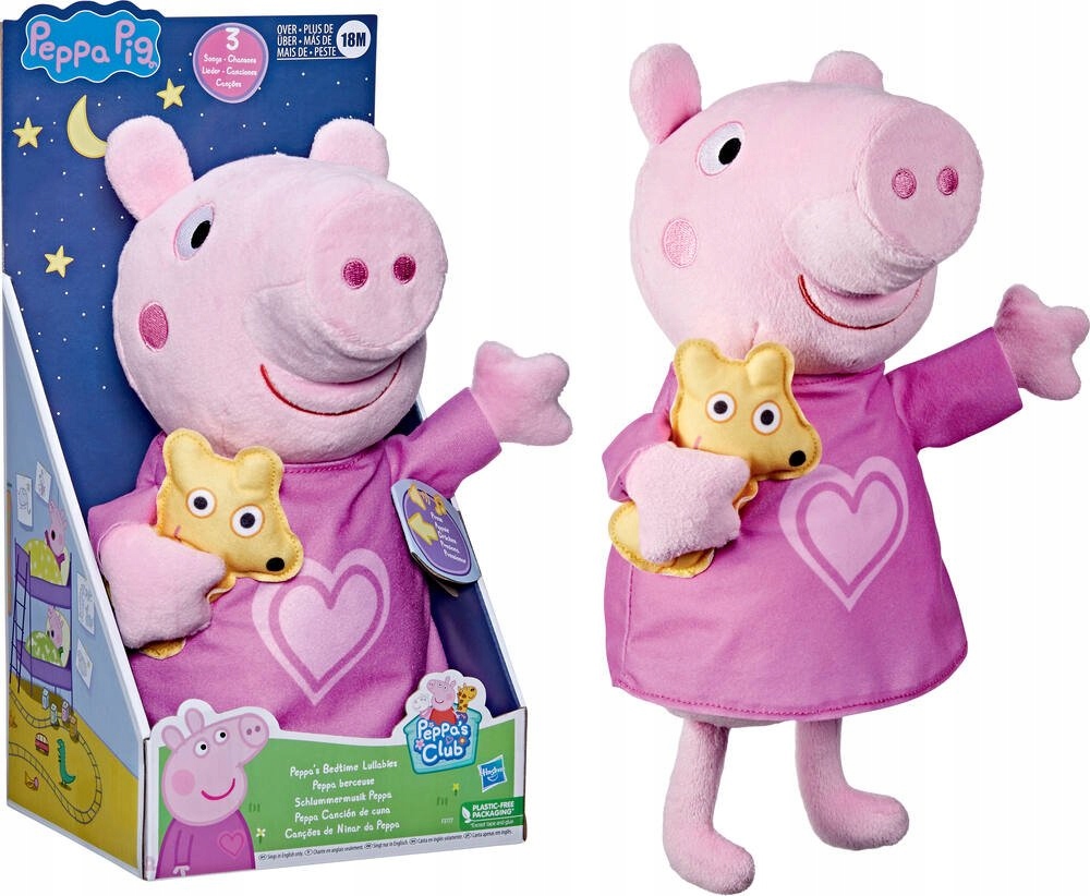 Świnka Peppa Maskotka - Pluszak 25 cm w pudełku Hasbro
