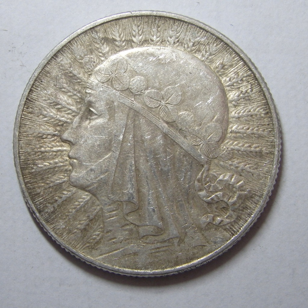 5 zł Ag Głowa Kobiety PMW 1933r. BCM!(7222r)