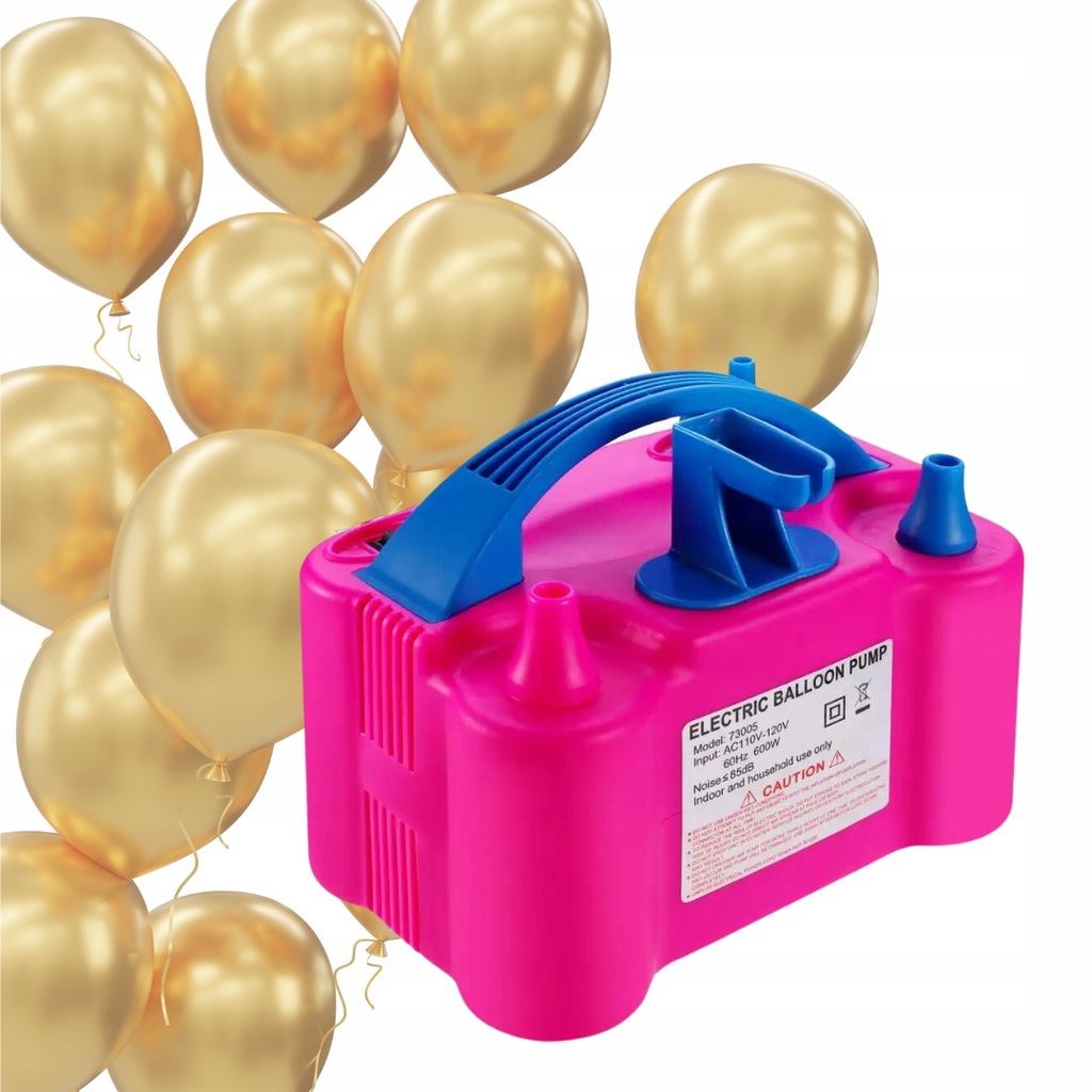 Elektryczna pompka do balonów Livoyn 73005 różowa