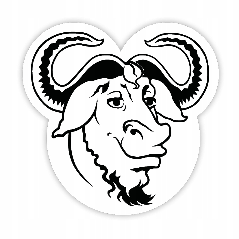 GNU Gnu/Linux sticker naklejka