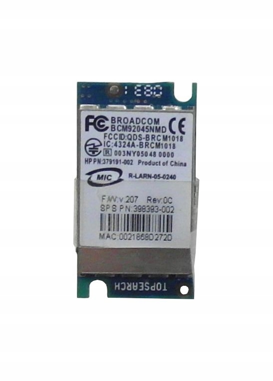 Bluetooth BROADCOM BCM92045NMD do HP