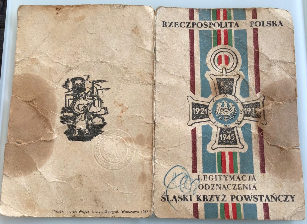 Купить Силезский повстанческий крест с редкой наградой 1949 г.: отзывы, фото, характеристики в интерне-магазине Aredi.ru