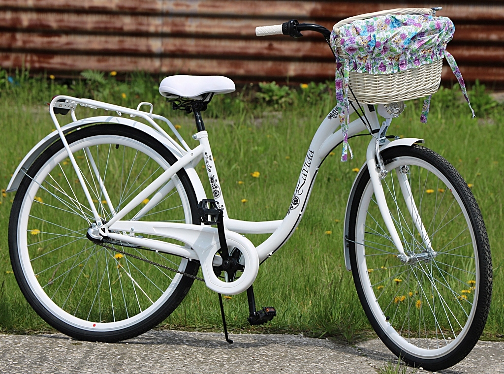 ROWER MIEJSKI DAMSKI 26' BIAŁY 3 BIEGI SHIMANO NEW 8100559726 oficjalne archiwum Allegro