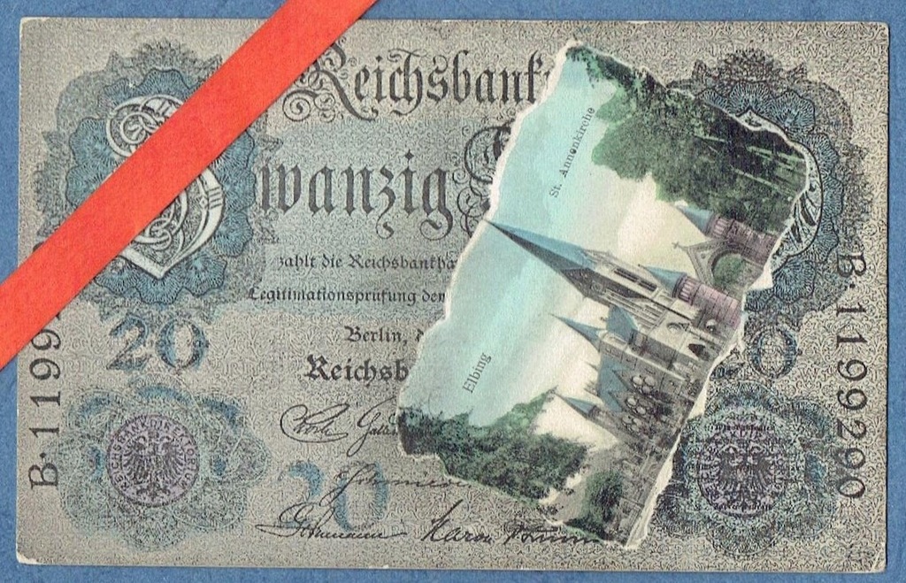 Elbląg. Reichsbank. Banknot. RR. K005