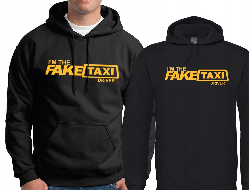 FAKE TAXI bluza DRIVER śmieszne PORN xx KAPTUR L