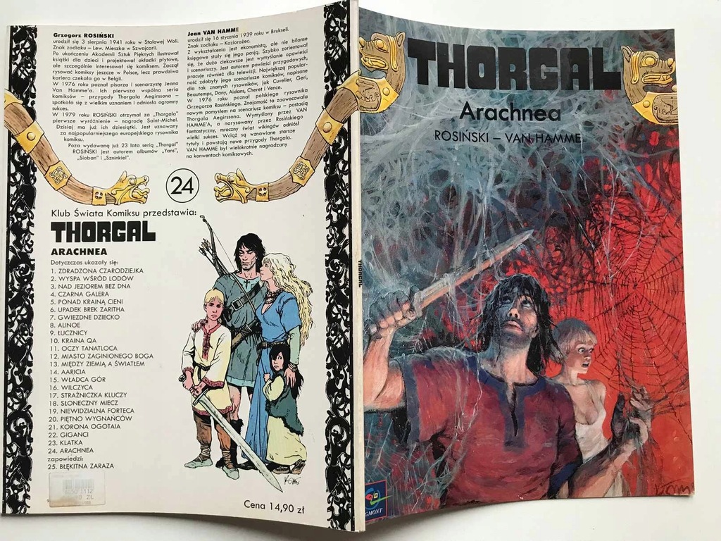 Thorgal. Arachnea wyd. z 2000 Rosiński Van Hamme Komiks