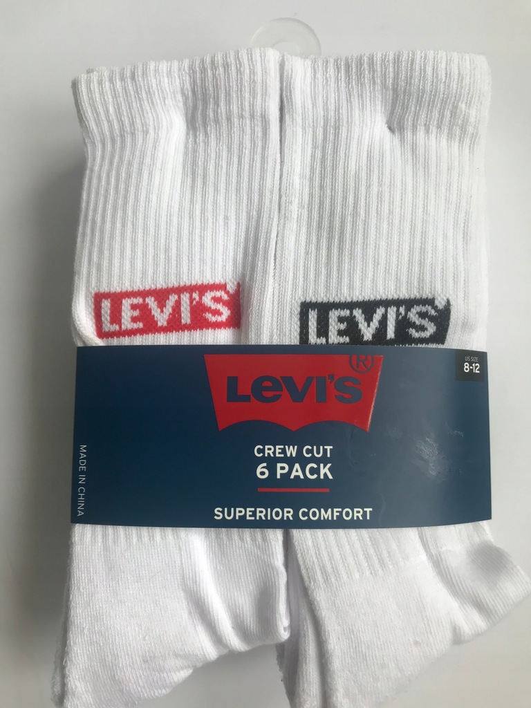 SKARPETY MĘSKIE LEVI’S 6 pak