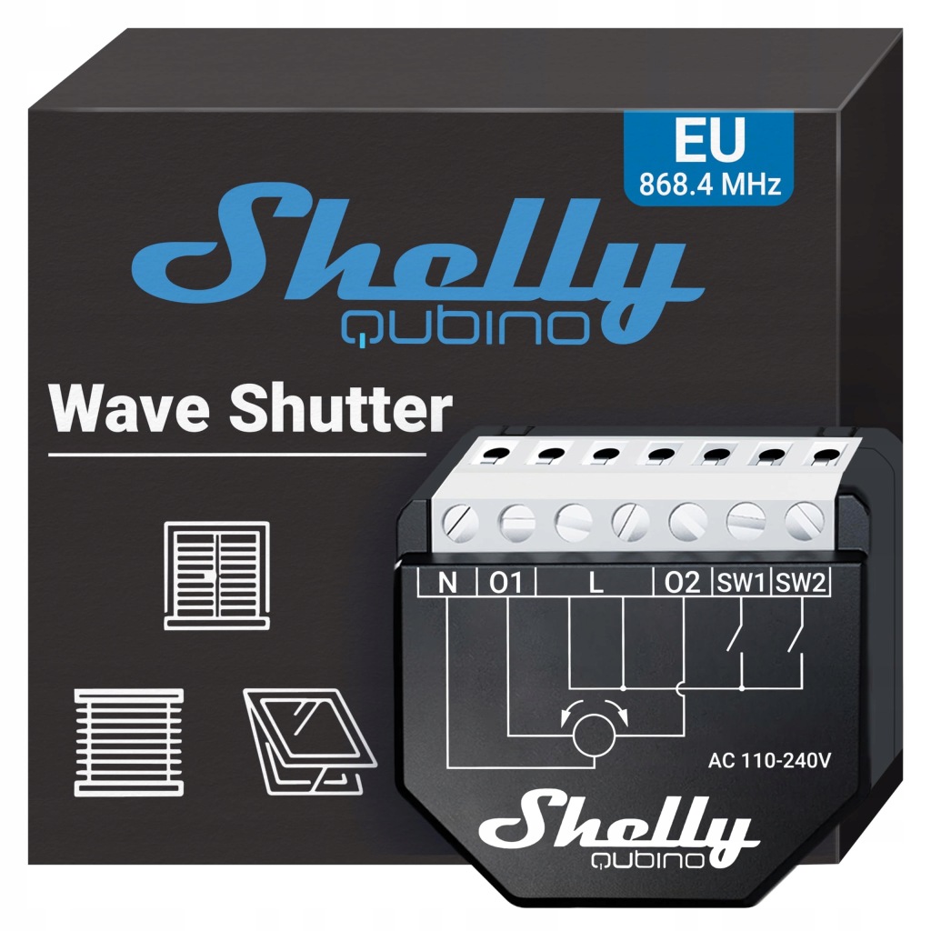 Shelly Wave 1 Z-wave Smart Przekaźnik 16A Automatyka Domowa
