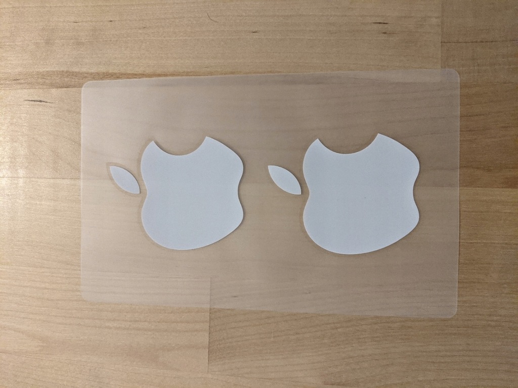 IPhone naklejka white Apple logo REAL FOTO!