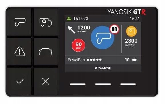 Yanosik GTR - antyradar, nawigacja GPS