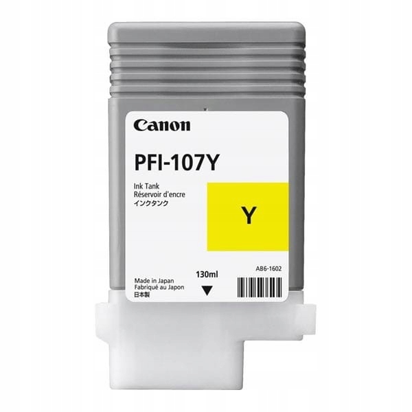 Canon oryginalny ink / tusz PFI107Y, yellow, 130ml