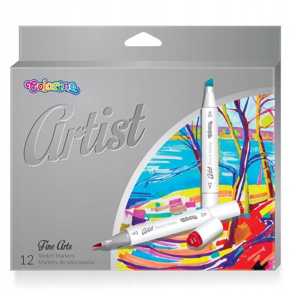 Markery do szkicowania Colorino artist 12 kolorów