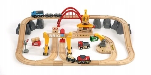 BRIO World Kolejka Drewniana Cargo Deluxe