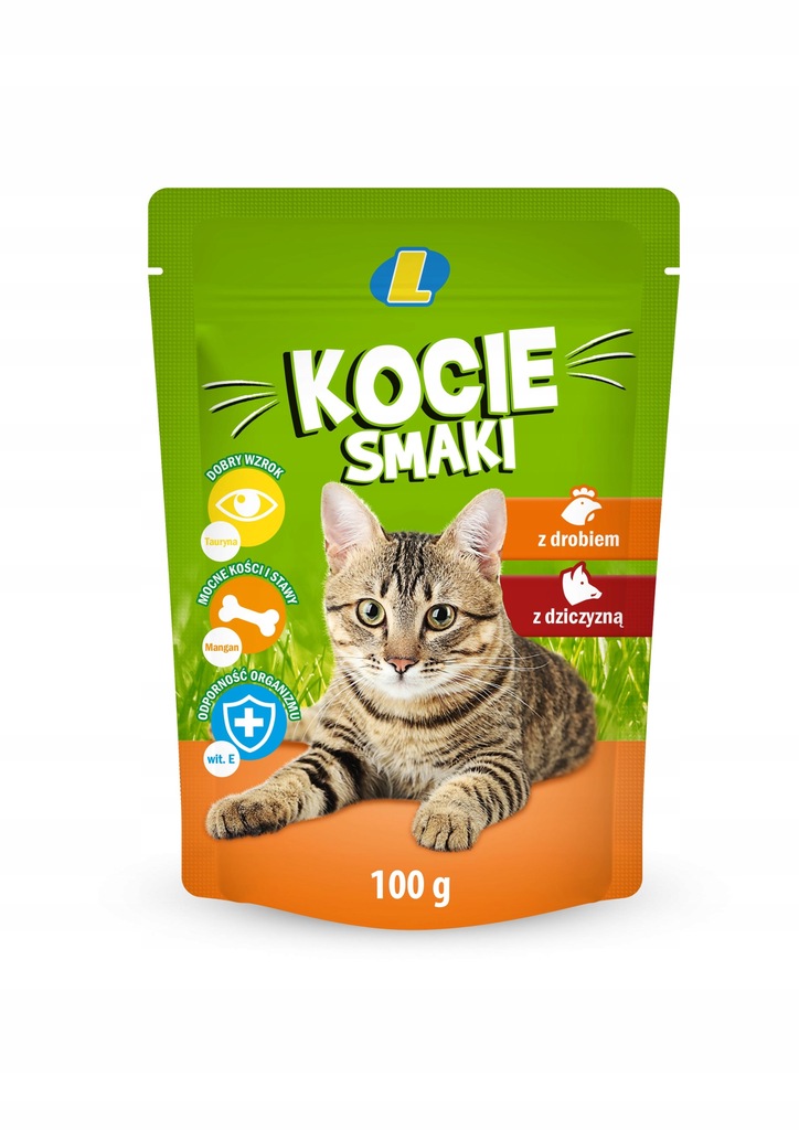 Karma Lewiatan saszetka kurczak i dziczyzna 100g - pyszny posiłek dla kota