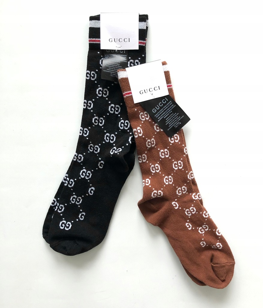 G U C C I skarpety wysokie rozm. 40-46 2szt 2-pak