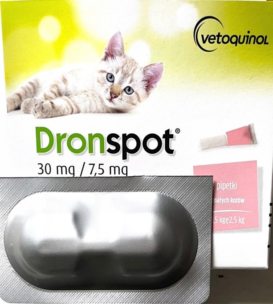 DRONSPOT na odrobaczenie kota 0,5-2,5 kg 1 pipeta