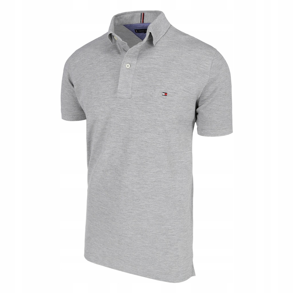 TOMMY HILFIGER CORE KOSZULKA POLO SZARA r/M