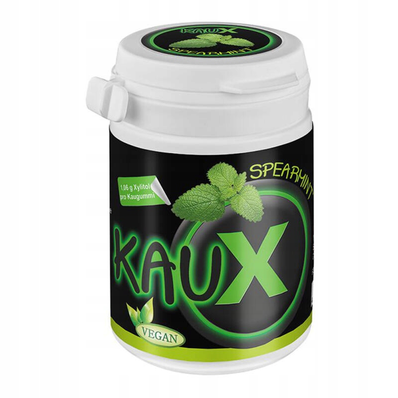 KAUX Ksylitol 40 szt. - gumy z ksylitolem o smaku mięty