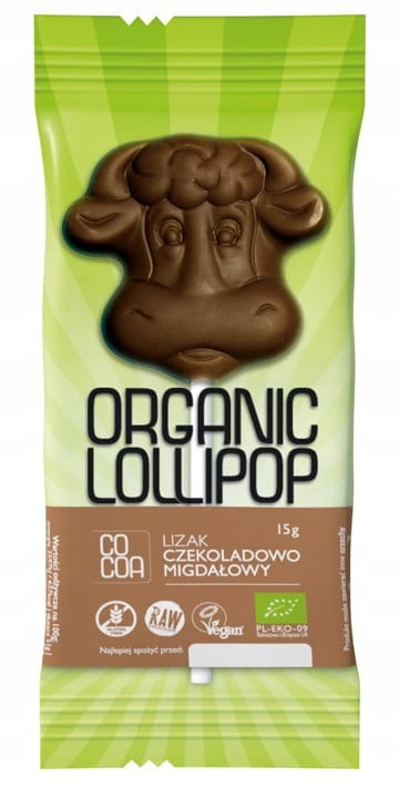 LIZAK CZEKOLADOWO-MIGDAŁOWY BEZGLUTENOWY BIO 15 g COCOA