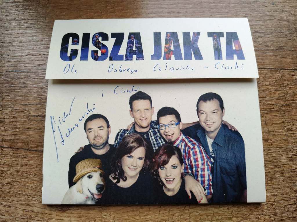 Płyta Zespołu CISZA JAK TA z autografem