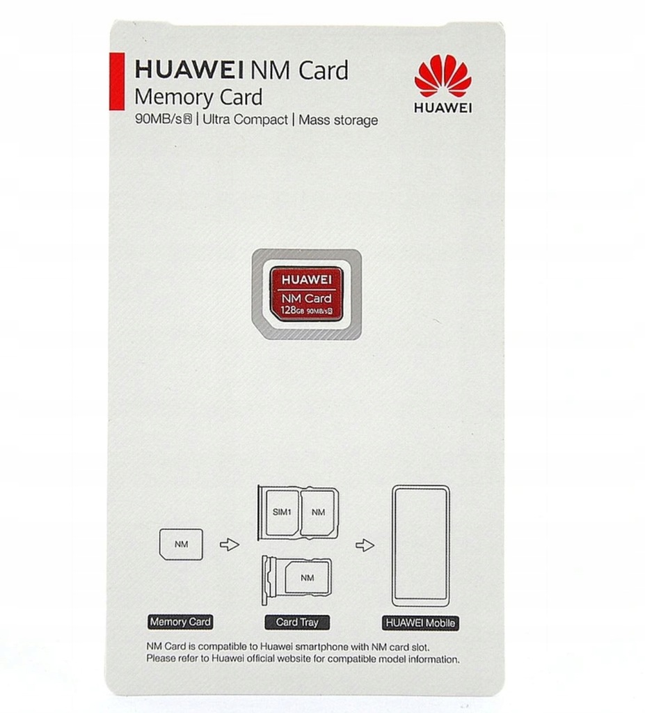 Karta Huawei Nano Memory Card 128 GB - SZYBKO:)