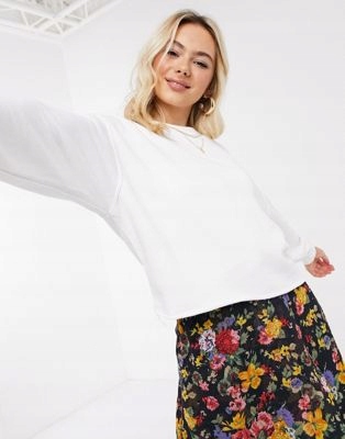 NEW LOOK BLUZA BIAŁA KLASYCZNA BASIC KRÓTKA M 1DCB