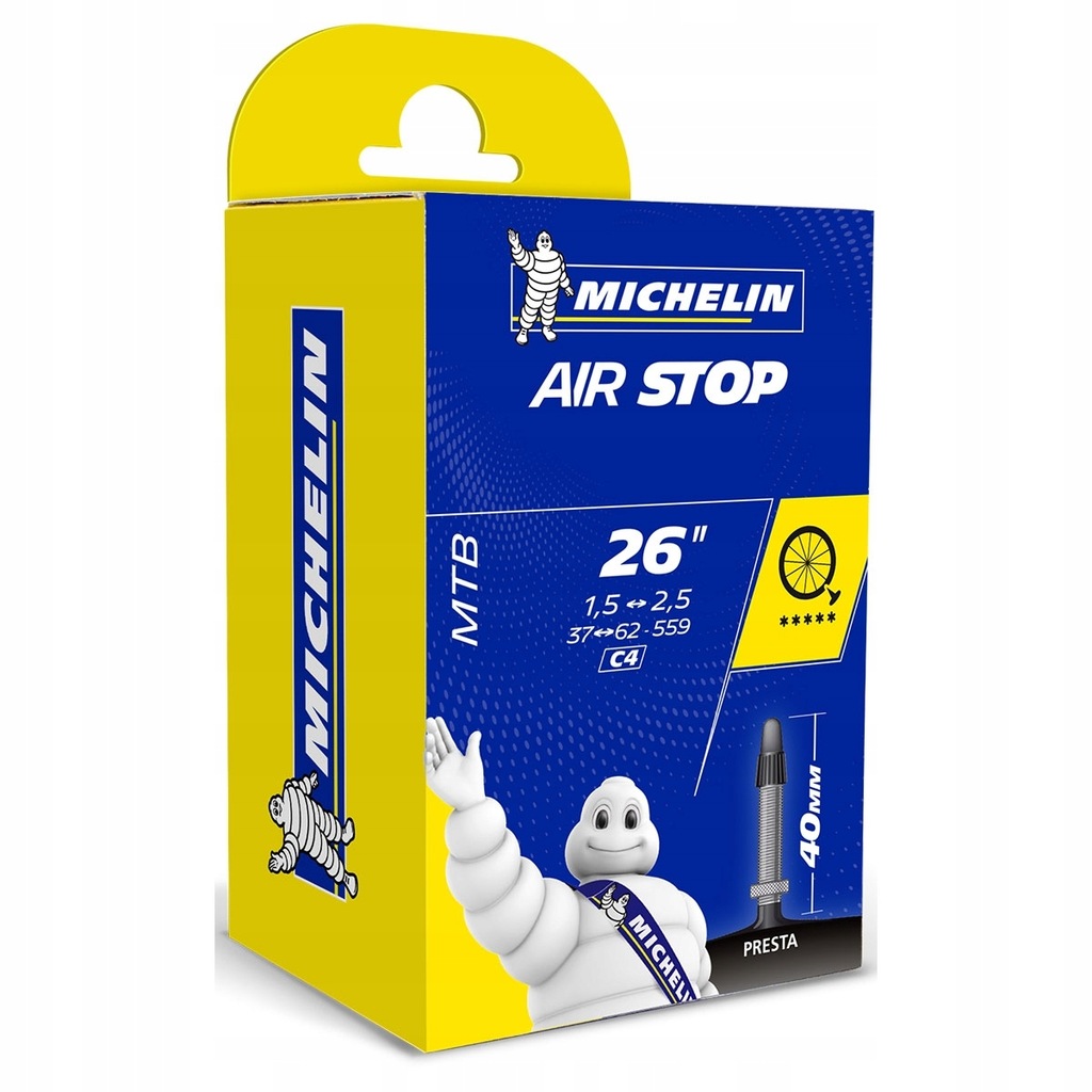 Dętka Michelin C4 Airstop 26" Presta 40mm