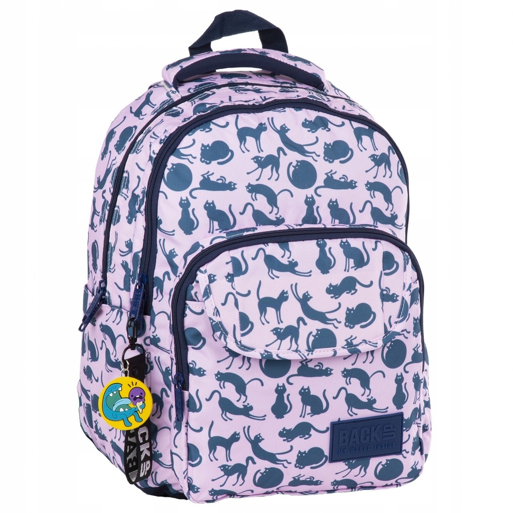 Plecak szkolny młodzieżowy BackUP KOTY (PLB2L18)