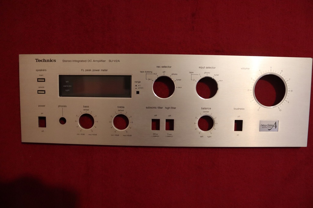 Panel przedni wzmacniacza Technics SU-V2A