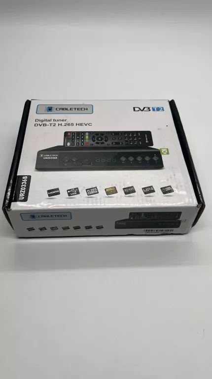 DEKODER CABLETECH DVB-T2 H.265 HEVC URZ0336B