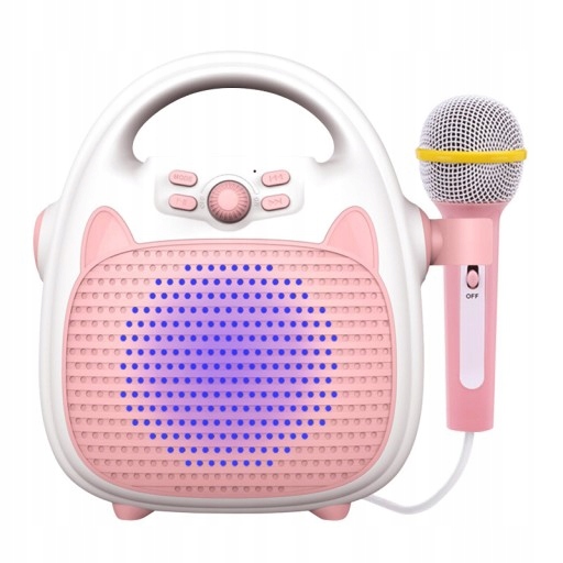 Głośnik Mikrofon Karaoke Dzieci Bluetooth Zestaw