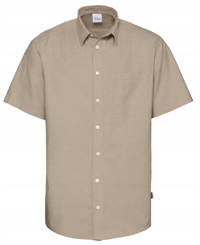 KOSZULA MĘSKA KOSZULKA KRÓTKI RĘKAW KUCHARSKA KELNERSKA BEŻOWA 37 / 38