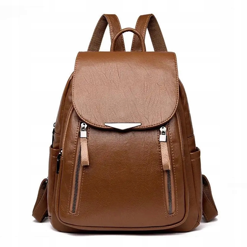 Women's Backpack Travel Large Backpack PU Leather Handbag Schoolbag For