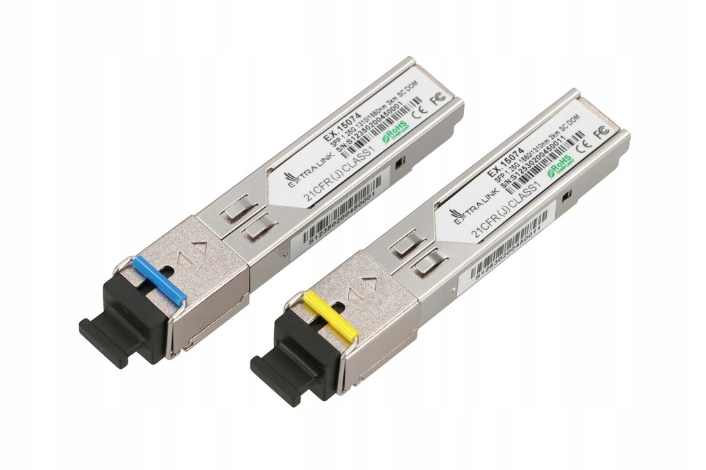 Moduł SFP (mini-GBIC) jednomodowy SM SC duplex TX=1310nm 3km 1,25Gbit/s