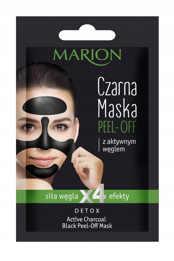 Marion Detox Aktywny Węgiel Maska czarna peel-off