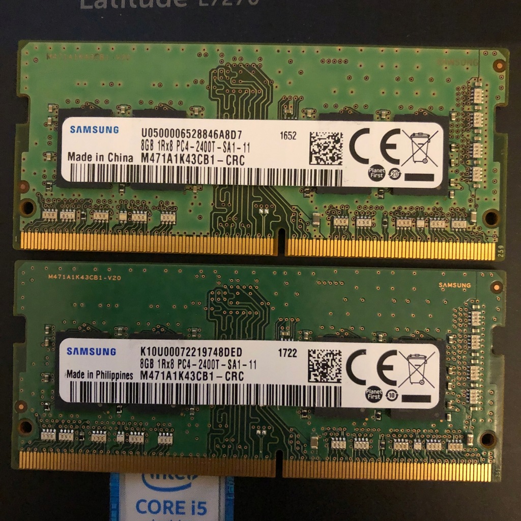 Pamięć RAM Samsung PC4 DDR4 16GB 2400MHz 1.2V GW