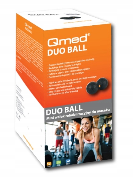 Duoball mini wałek do masażu duo ball QMED